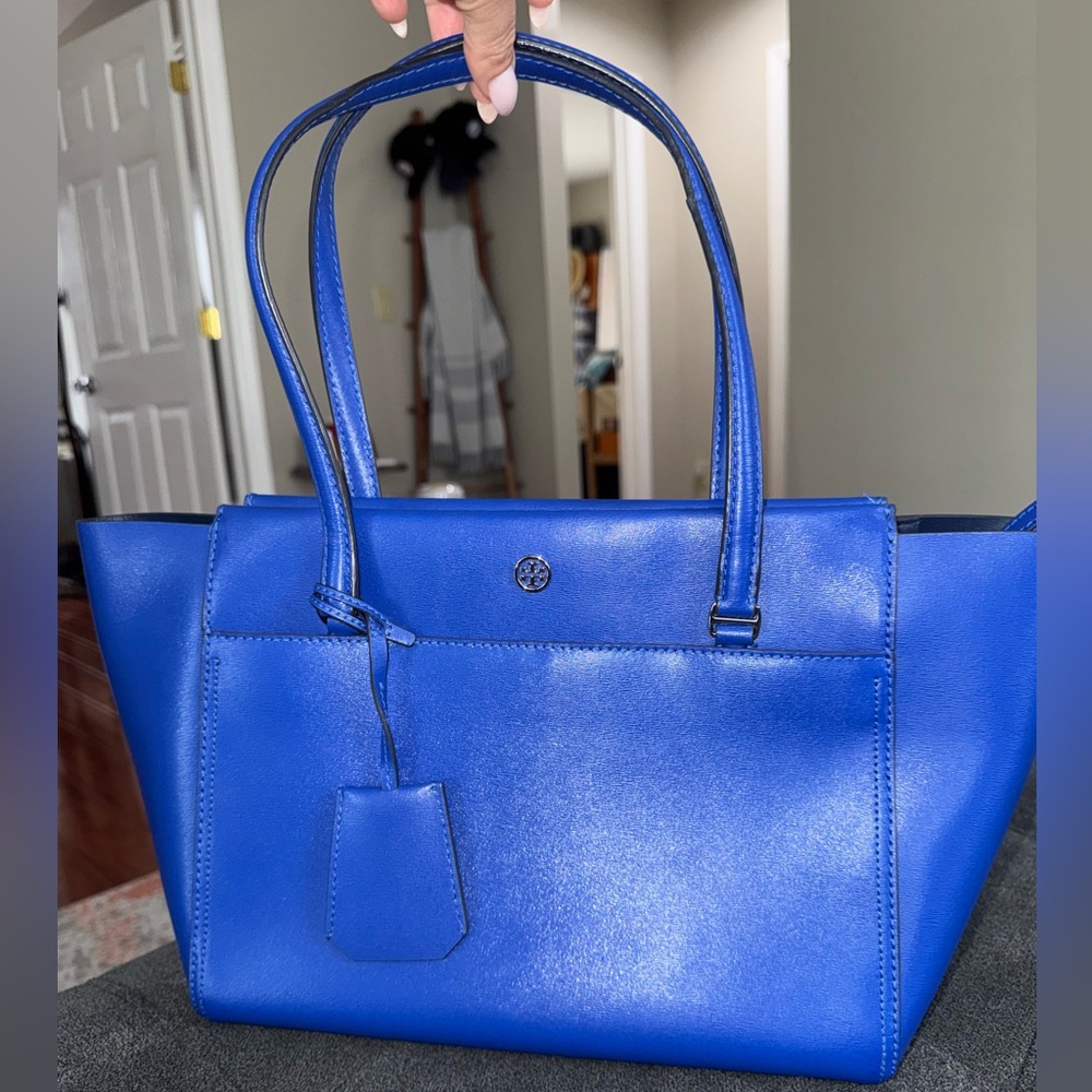 Tory Burch Blue Tote Bag